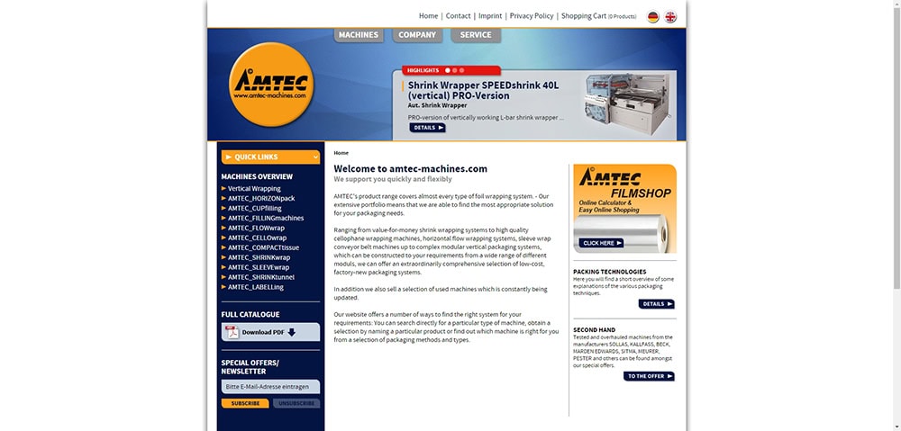 Amtec machine