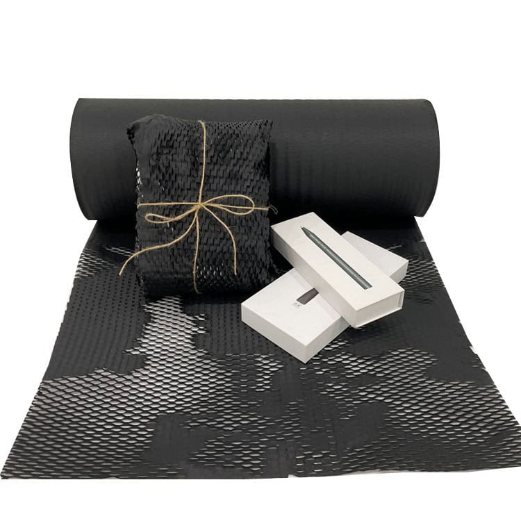 Black honeycomb eco-friendly paper gift wrapping