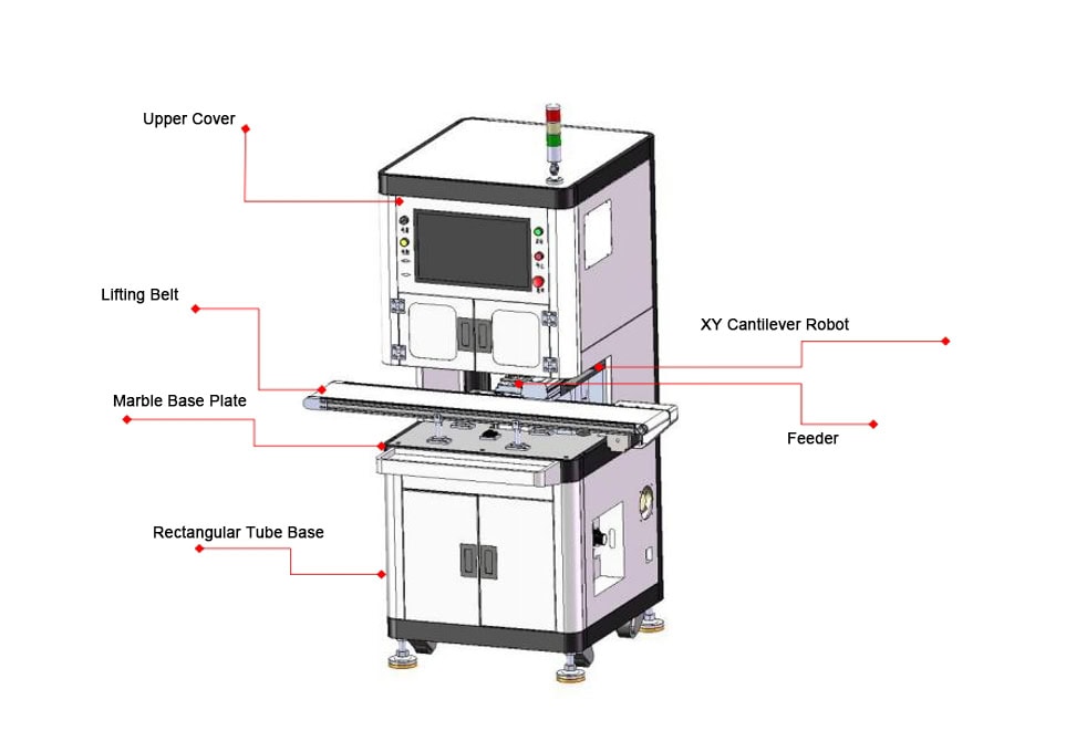 CCD Camera Visual Flat Labeling Machine