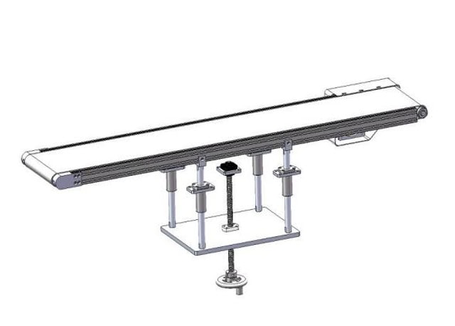 Conveyor mechanism synchronized with CCD