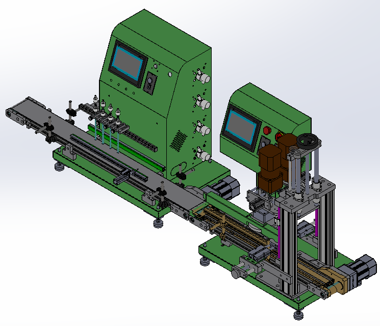 automatic filling capping and labelling machine